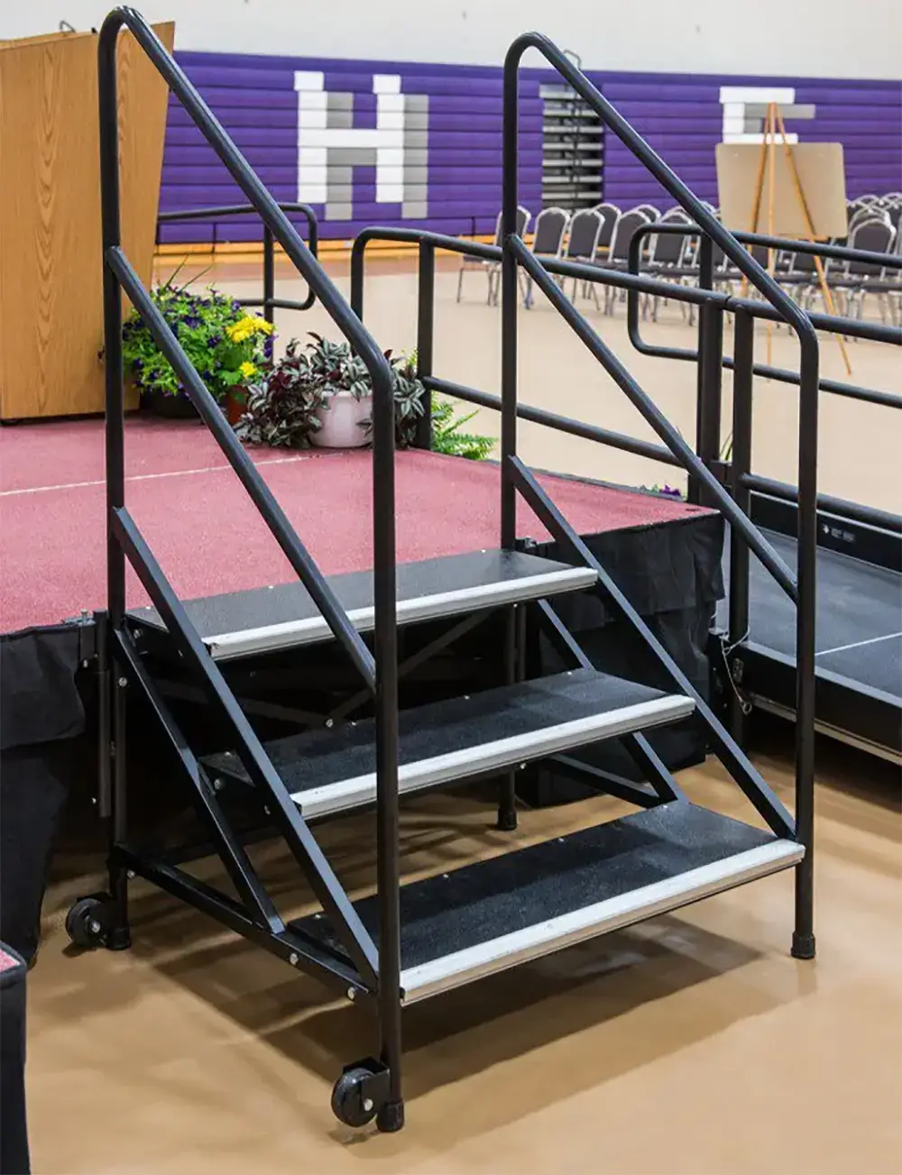 Stage rental for graduation ceremonies and commencement events