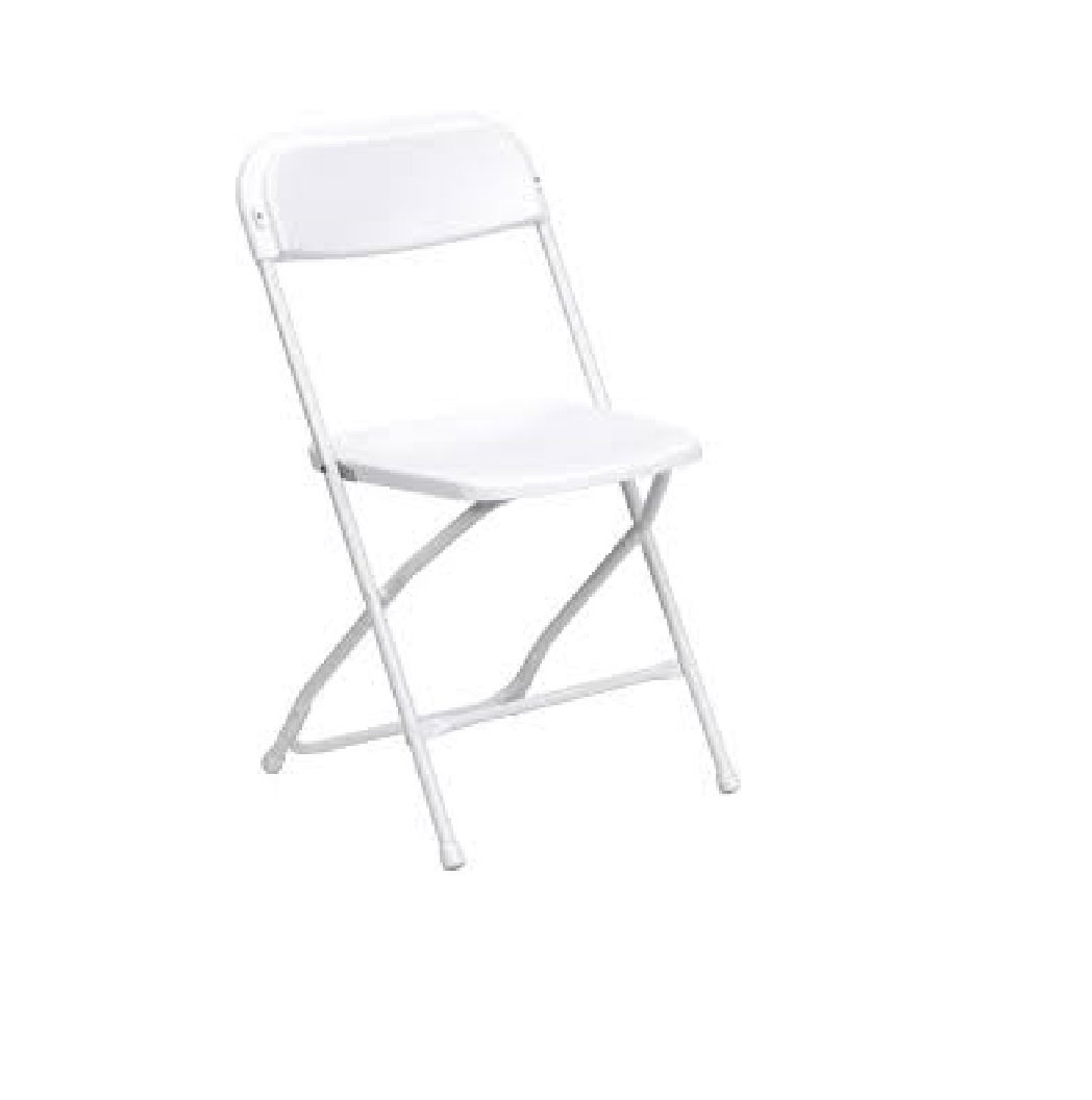 Standard White Folding Chair Knight's Tent Rental