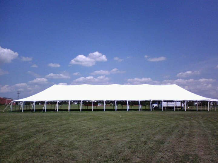 40x120 Canopy Tent (Pole Tent) Knight's Tent Rental