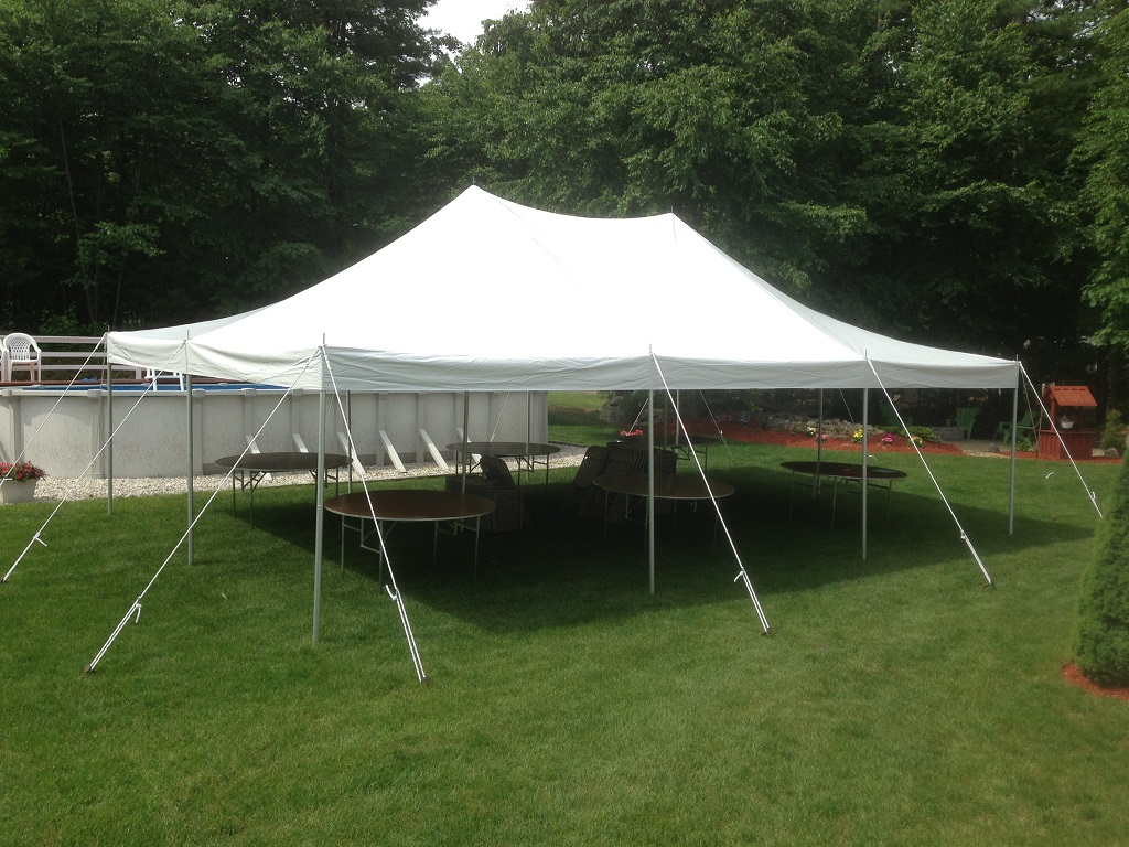 20x30 Canopy Tent (Pole Tent) - Knight’s Tent Rental