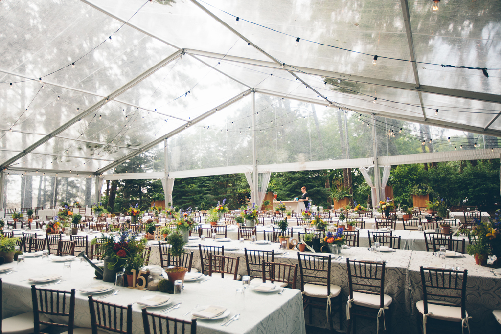 Clear Top Tent Wedding